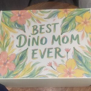 Floral 'Best Dino Mom Ever' Box